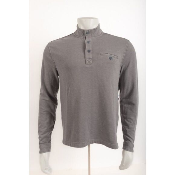 Johnnie-O Hangin' Out Top Shirt Harding Size S Steel Gray Burn Out Wash NWT - Picture 1 of 6